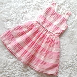 Children's Place Girls Pink Striped Dress